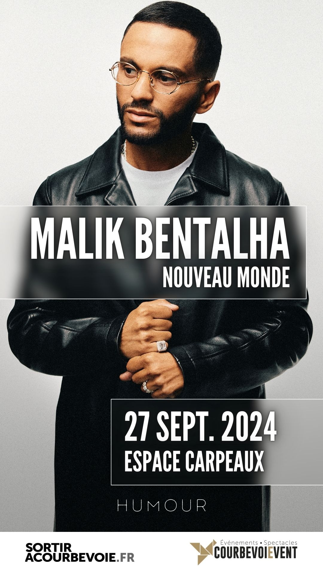 Malik Bentalha, spectacle à Courbevoie, infos sur sortiracourbevoie.fr